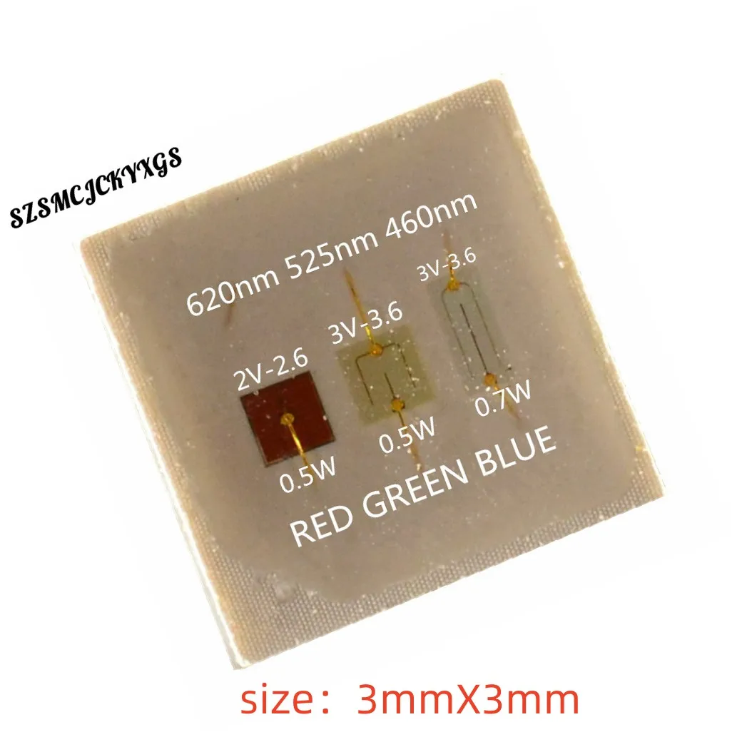 100 Pz Smd Led Emc 3030 Chip 1.5W Rosso Blu Verde Perline Per Illuminazione A Led Bianco Caldo Montaggio Superficiale Pcb Lampada A Diodi Emettitori