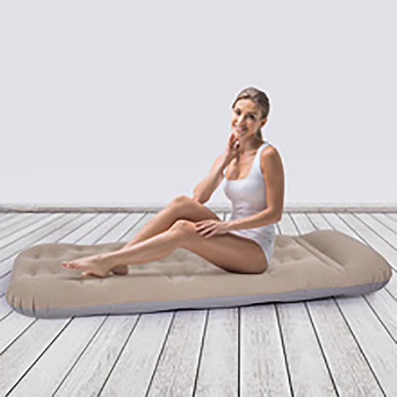 Single air mattress Outdoor camping inflatable mattress Portable inflatable bed Outdoor tent sleeping mat floor