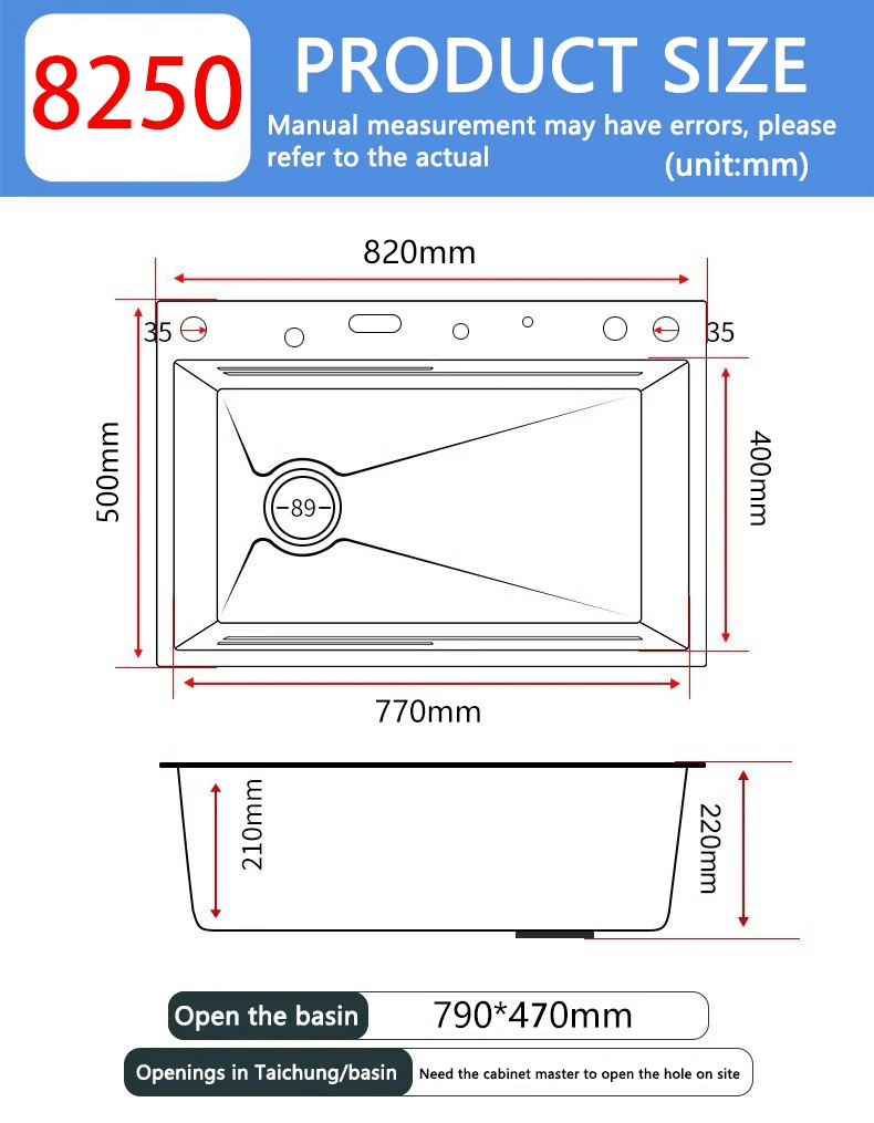 Description Picture 5 of itemStainless Steel Waterfall Kitchen Sink Multifunctional Large Single Slot Embossed Vegetable Dishwashing Wash Basin