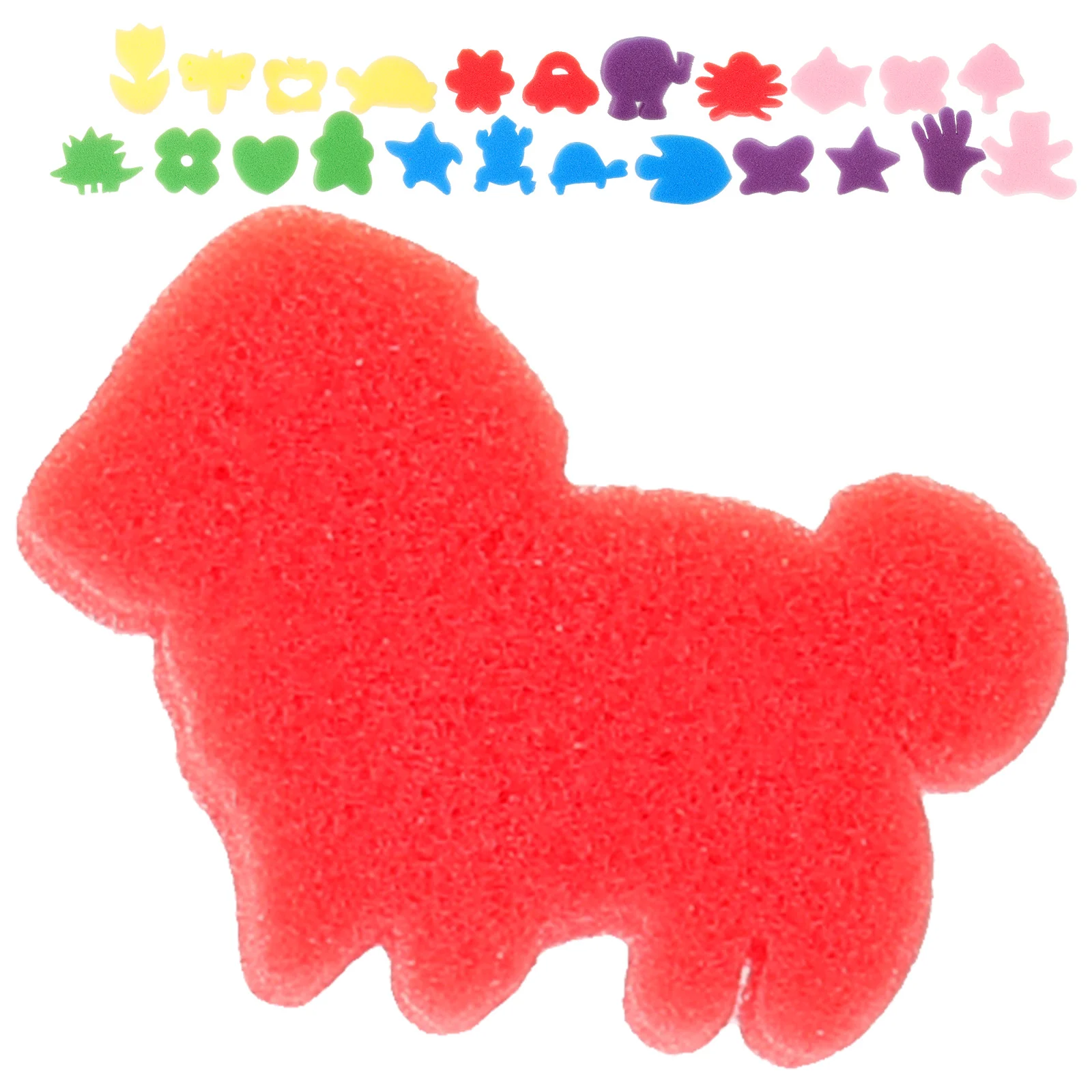 

24Pcs DIY Colorful Graffiti Sponges Painting Tools Painting Sponges Animal Shaped Assorted Pattern for Drawing Graffiti(Random