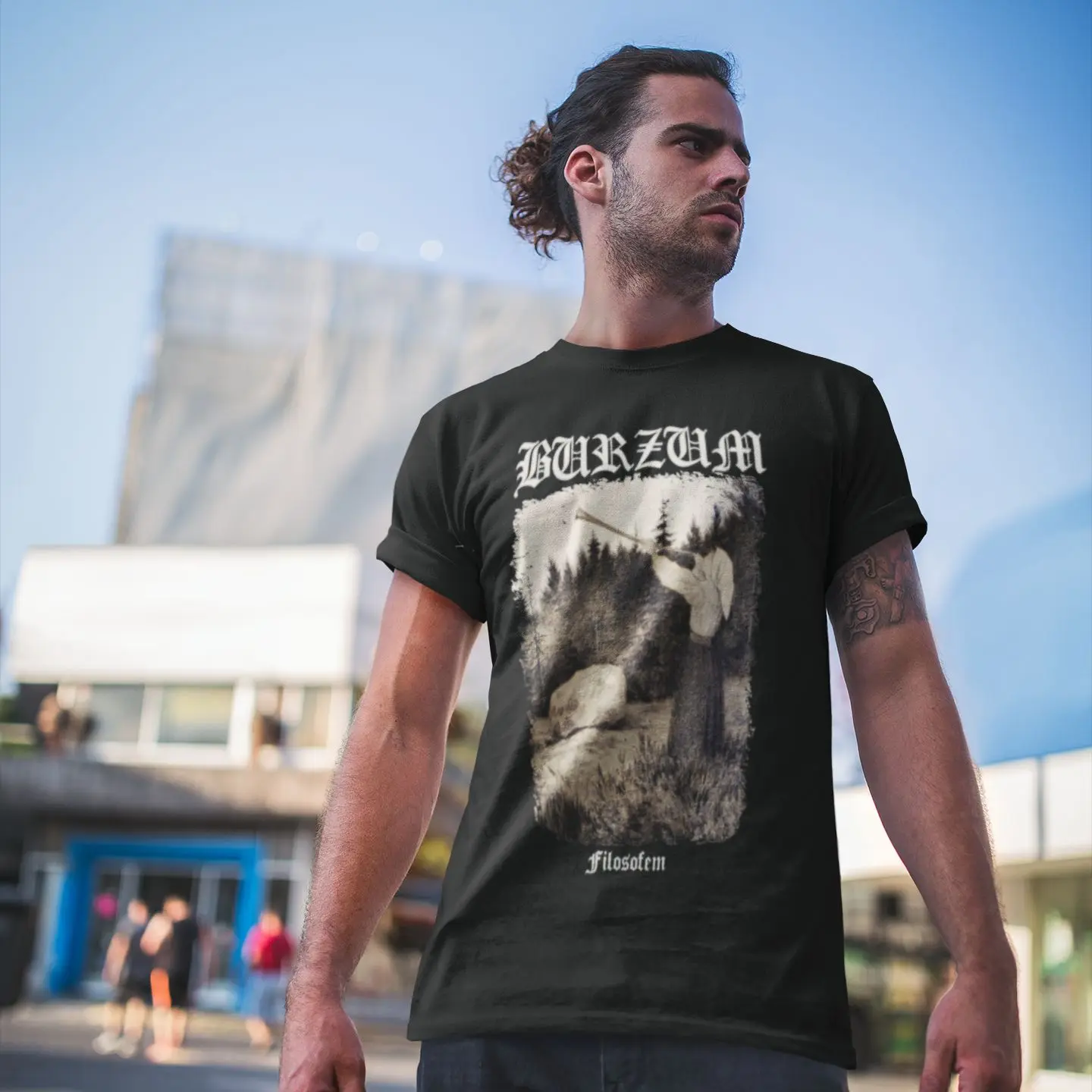 Burzum Tシャツ Filosofemカバーver2プリントtシャツメンズカジュアルtシャツプラスサイズのかわいい綿のtシャツ半袖 Tシャツ Aliexpress