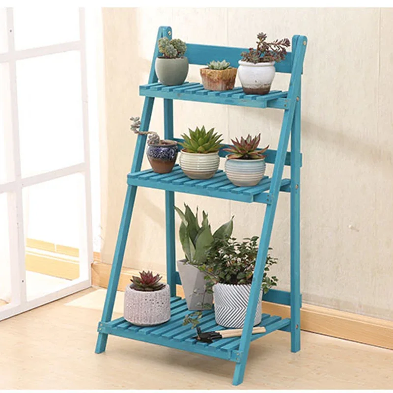 Regolabile Grow Plant Shelf Shape Display Ladder Supporto Per Fiori In Legno Fondale Per Interni Set Di Mobili Da Giardino Scaffali Decor