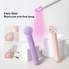 LINMANDA Mini UV Light Lamp Flashlight 12W UV Gel Glue Curing Lamp Handheld USB Rechargeable UV LED Nail Quick Drying Light 6