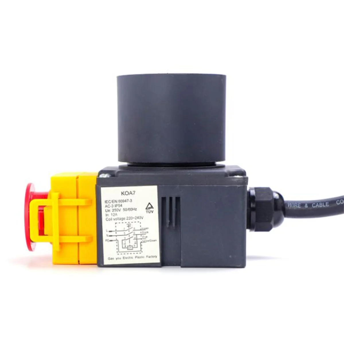 KOA7 250V 16A Wood Splitting Machine Solenoid Push Button Switch HCK3T Log Cutting Machine HOT