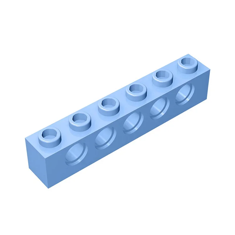 

WeBrick 10Pcs MOC 3894 1x6 with 5 Holes High-tech Assembly Building Blocks Parts Compatible Accessories Educational Kids Toys