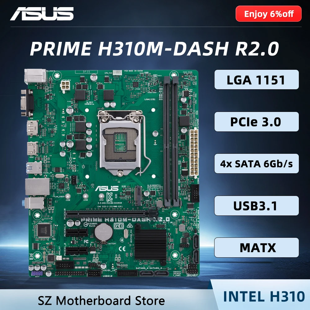 CPU intel i5 8400 asus h310m PRIME H310M-K｜Motherboards｜ASUS Global