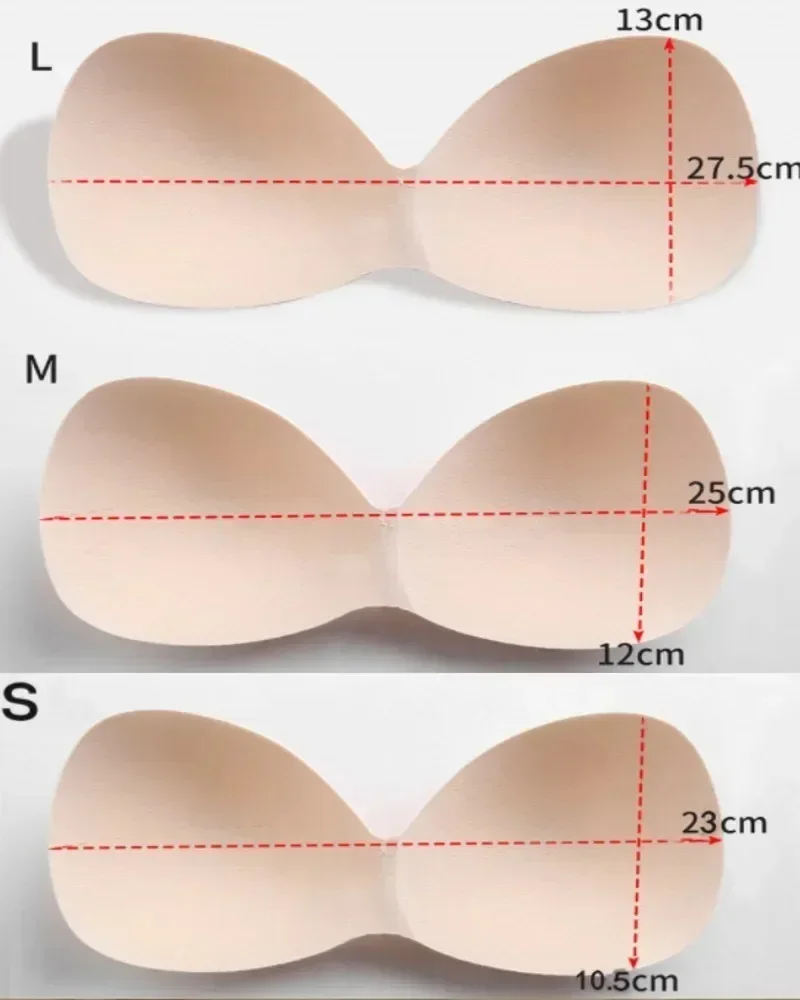 1 Pair Women Summer Swimsuit Padding Inserts Sponge Foam Bra Pads Chest Cup Breast Bra Bikini Insert Chest Pad 2