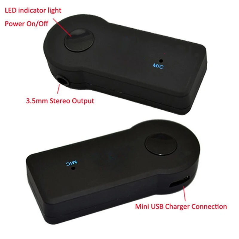 Bluetooth Audio Receiver RYRAProfessional 3.5mm Wireless Bluetooth Receiver Audio Music Adapter Bluetooth 3.0 Aux Receptor