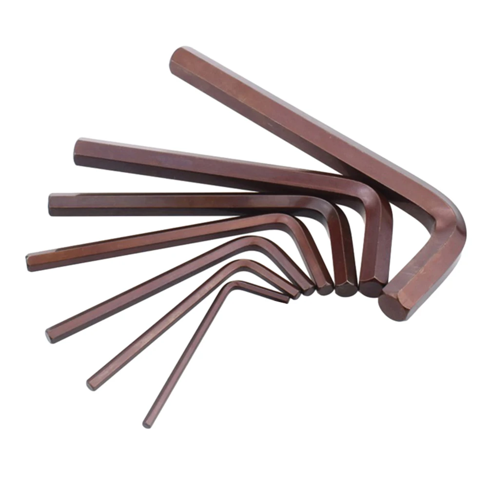 

6pcs L Shaped Hexagon Flat Head Screwdriver Kit 3mm-10mm Metal Flat Head Hex Key Wrench Hand Tools Workshop Equipment
