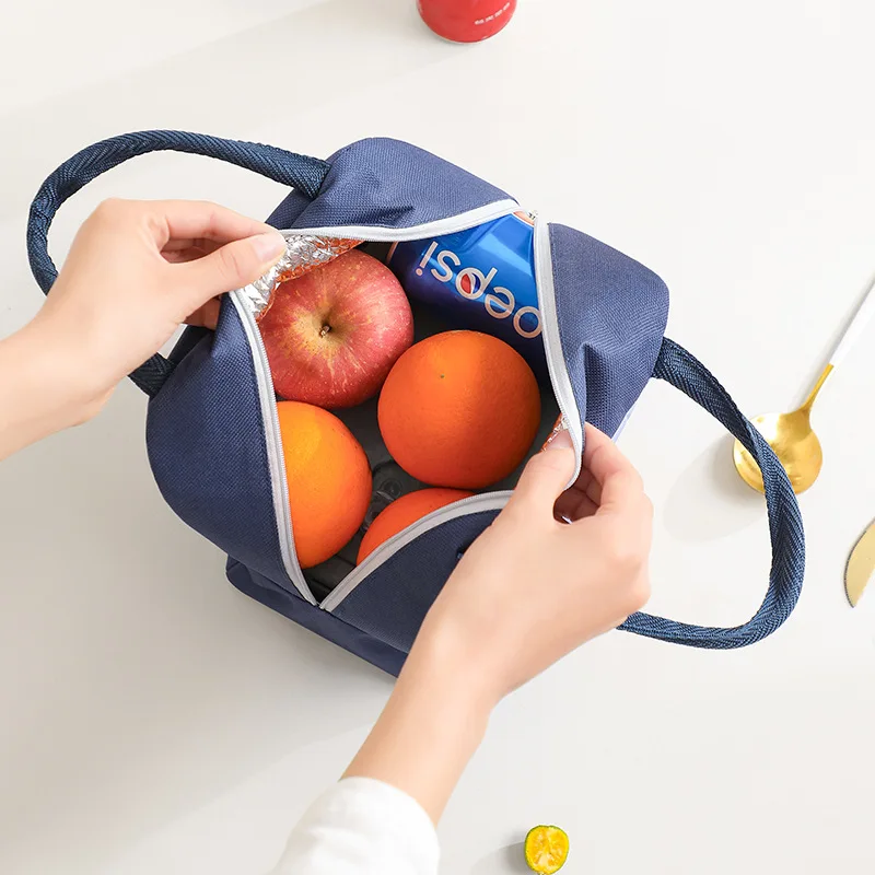 Cute 3D Cartoon Animal Picnic Bag Large Capacity Children Lunch Box Thickened Waterproof Handheld Thermal Insulated Bags