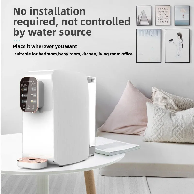 Water Dispenser, No Installation Required, Houseuse RO Reverse Osmosis Touch-screen Heating Tabletop Water Purifier 4