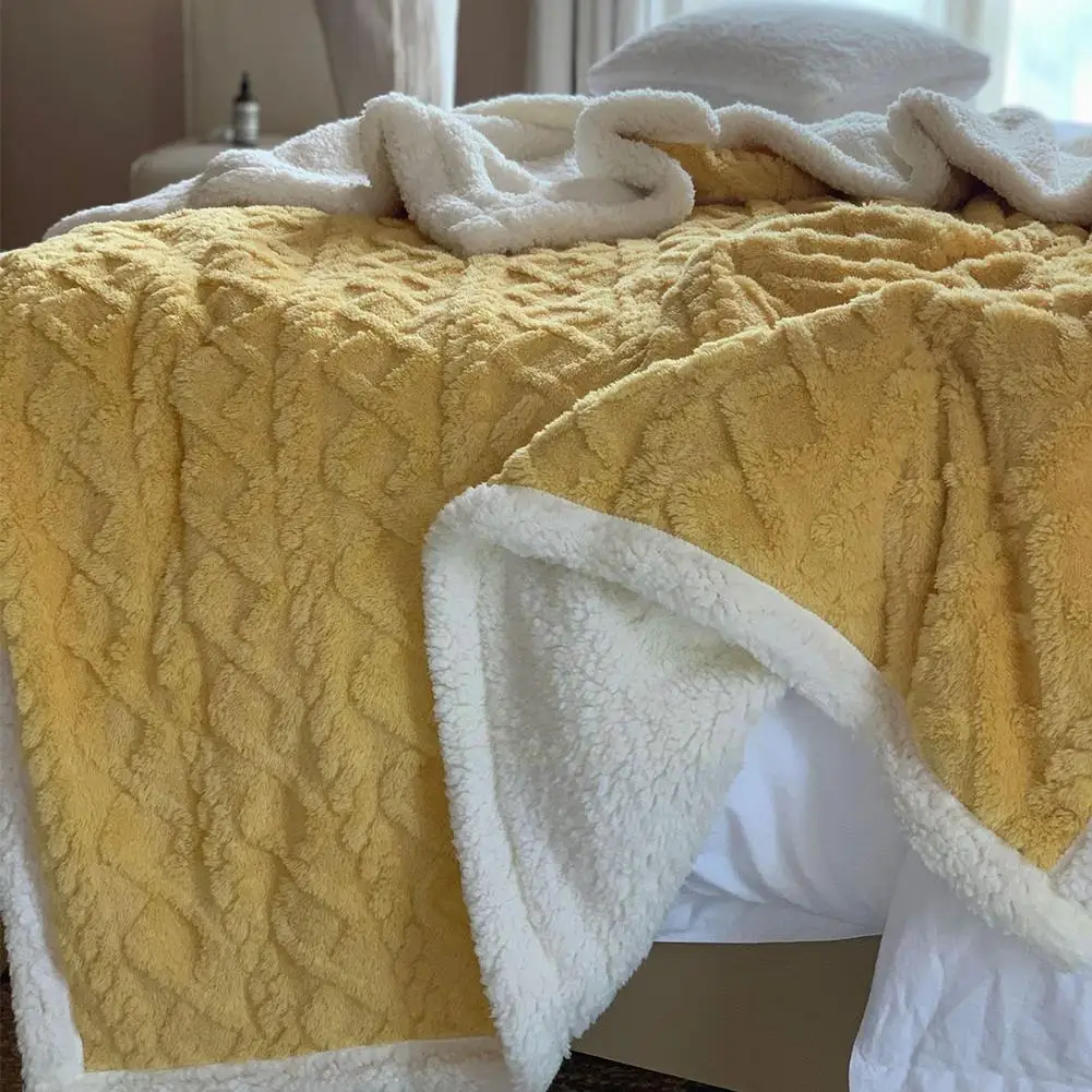 Fleece Blankets And Throws Adult Thick Warm Winter Soft Home On Blankets Luxury Twin Duvet