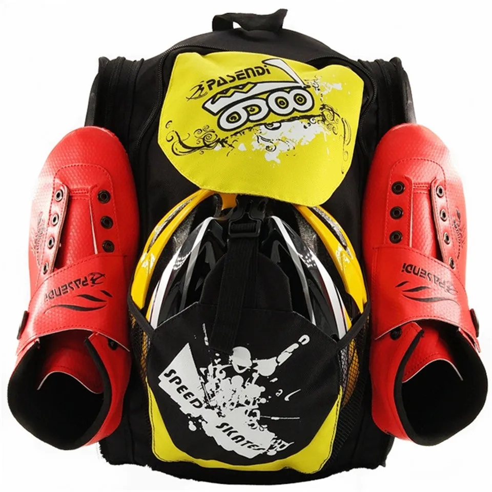 

Waterproof Oxford Cloth Roller Skates Backpack for 4x110 Wheels Skating Patines Bag Good for Speed Slalom Skating Shoes