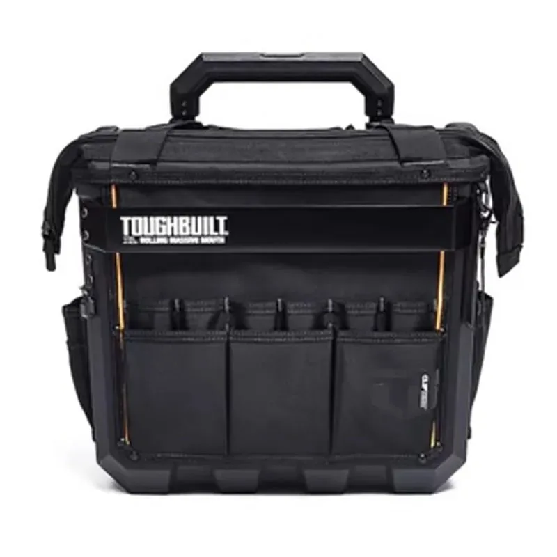 TOUGHBUILT Multifunctional Toolbox Hard Bottomed Pull Rod Trailer Handbag Professional Electrician Repair Waterproof Tool Bag 3