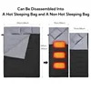 2-person sleeping bag,Spliceable sleeping bag,Heated Sleeping Bag for Adults,Portable Sleeping Bag,for All Season Camping 3