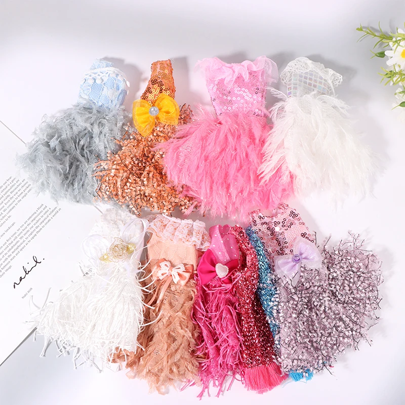 

Doll Clothes For 30CM Doll Clothes Evening Gown Trailing Skirt Wedding Dress Princess Dress Dollhouse Decor Accessories Girls
