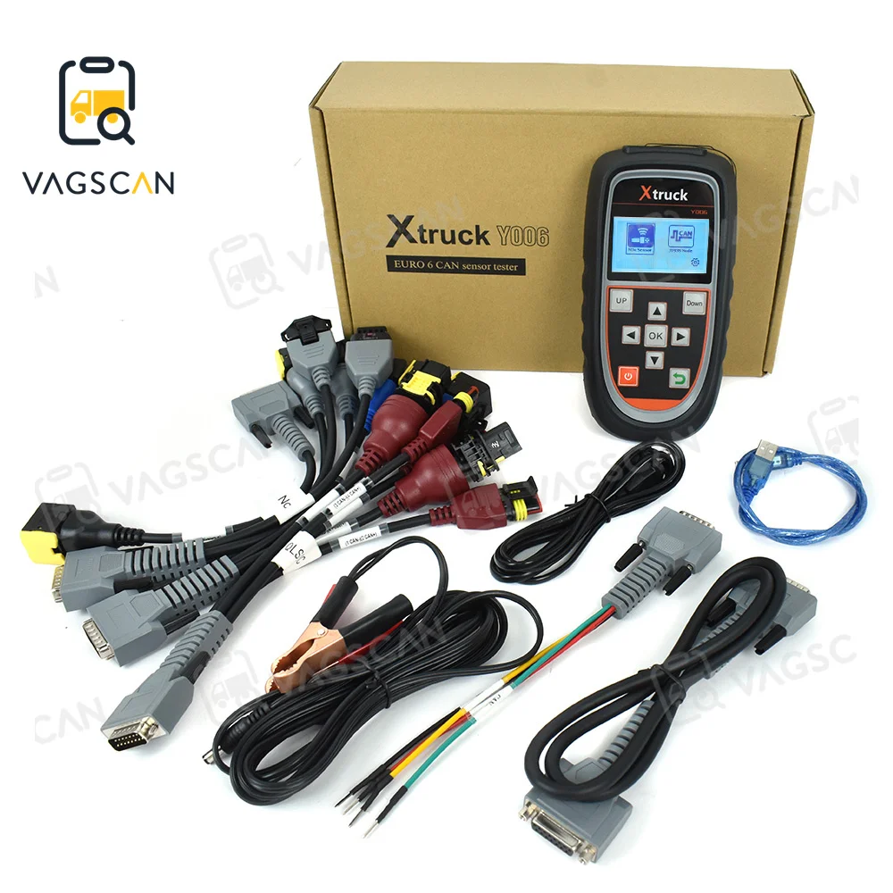 

Xtruck Y006 EURO 6 CAN J1939 sensor tester Truck Nitrogen Detector Test NOx PM Urea Level Exhaust Temperature Sensor