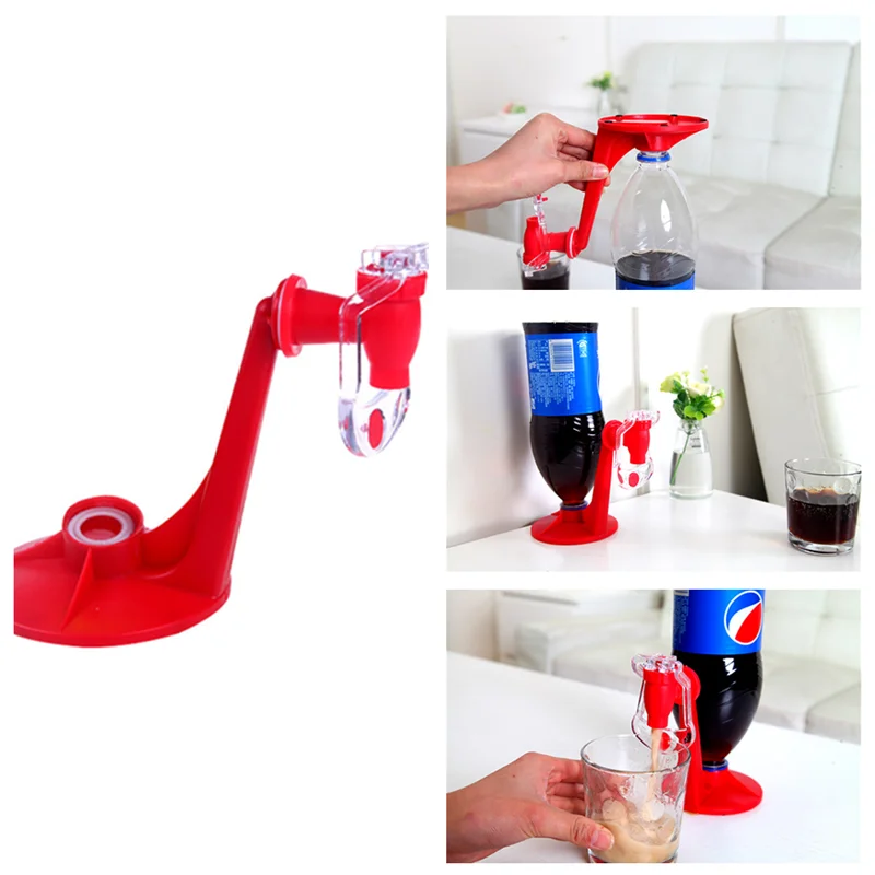 Sprite Coke Bottle Inverted Drinking Fountain Home Lazy Switch Drink Machine Drinks Holders Hand Pressure Water Dispenser