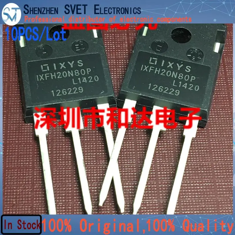 

10PCS/Lot IXFH20N80P TO-247 800V 20A Imported Original New And In Stock 100%Test