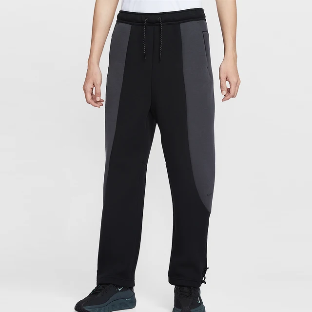 Pantalon long de sport à jambe droite en tricot avec patchs Nike Tech pour homme IF1324-010 1