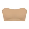 Soutien-gorge sans bretelles sans couture pour femmes, rembourré amovible, haut en soie glacée douce, sous-vêtements sans bretelles, sûr, antidérapant, Push Up, haut tubulaire Sexy