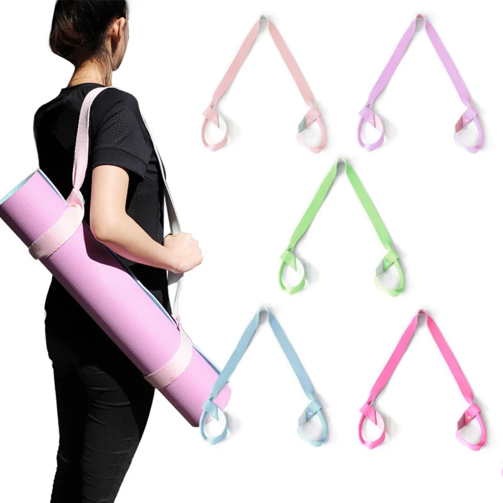 Shoulder Straps Yoga Mat Carrying Strap Elastic Adjustable Adjustable Yoga Mat Belts Portable Colorful Yoga Mat Shoulder Carrier