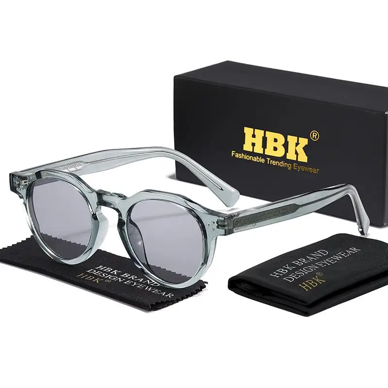 HBK Neue Runde Herrenmode Sonnenbrille Tempel Tipps Design Sonnenbrille Frauen Reise Party Business Festival Geschenk Brillen UV400 – Detail 11
