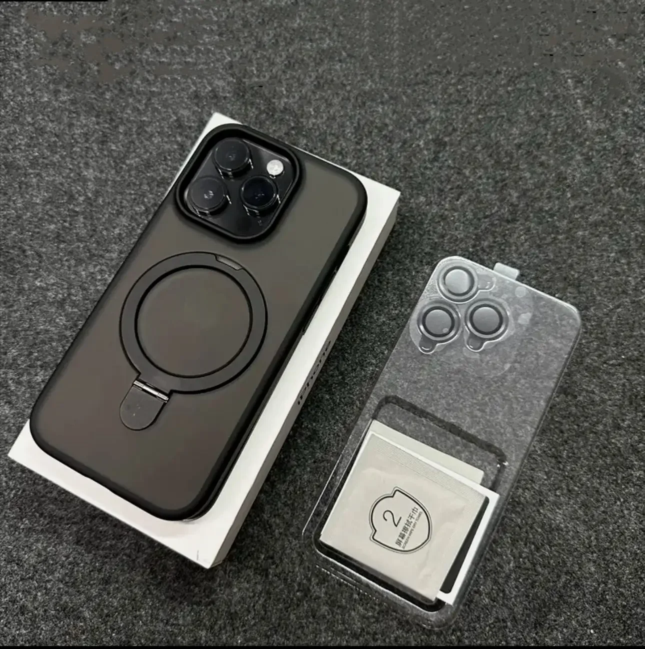 ตัวเลือกสินค้า เคสแม่เหล็กด้านพร้อมขาตั้ง iPhone