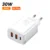 3 Ports 30W EU Plug