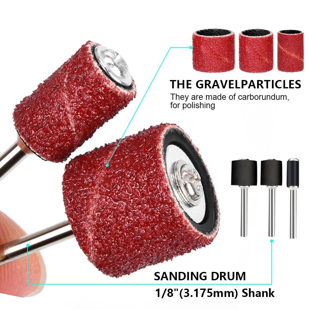Touret A Polir Lot De 60 Disques Abrasifs Pour Outil Rotatif - Grains 80 à 1000 - Polissage, Ponçage Et ébavurage Embout Dremel