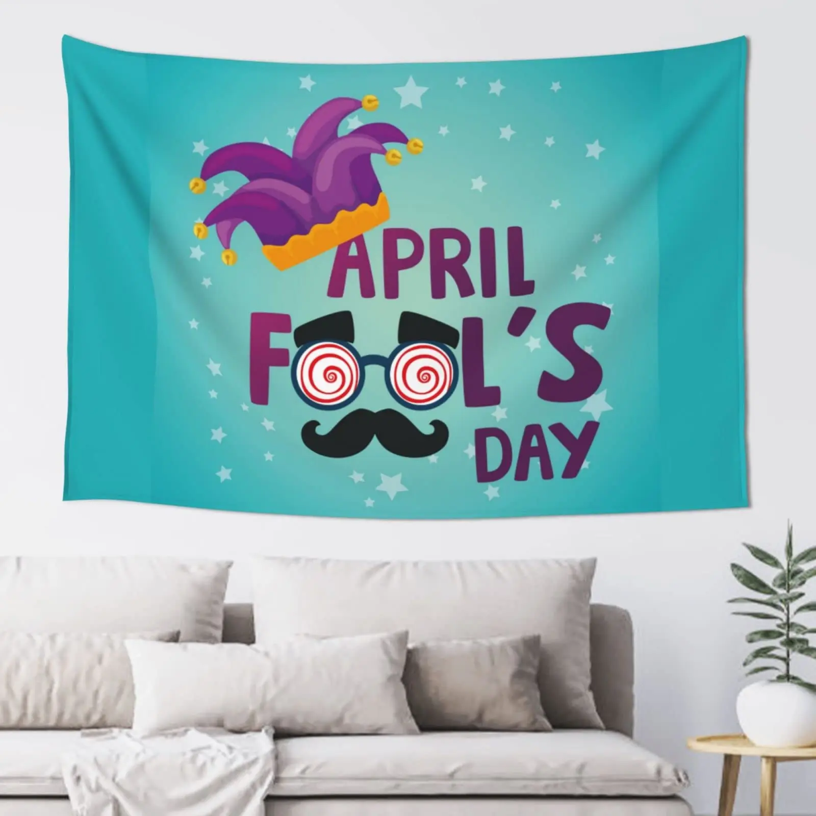 

April Fools' Day Tapestries Wall for Children's Party Gifts Tapestry Fantasy Tapestry Wall Hanging for Living Room Home Decor