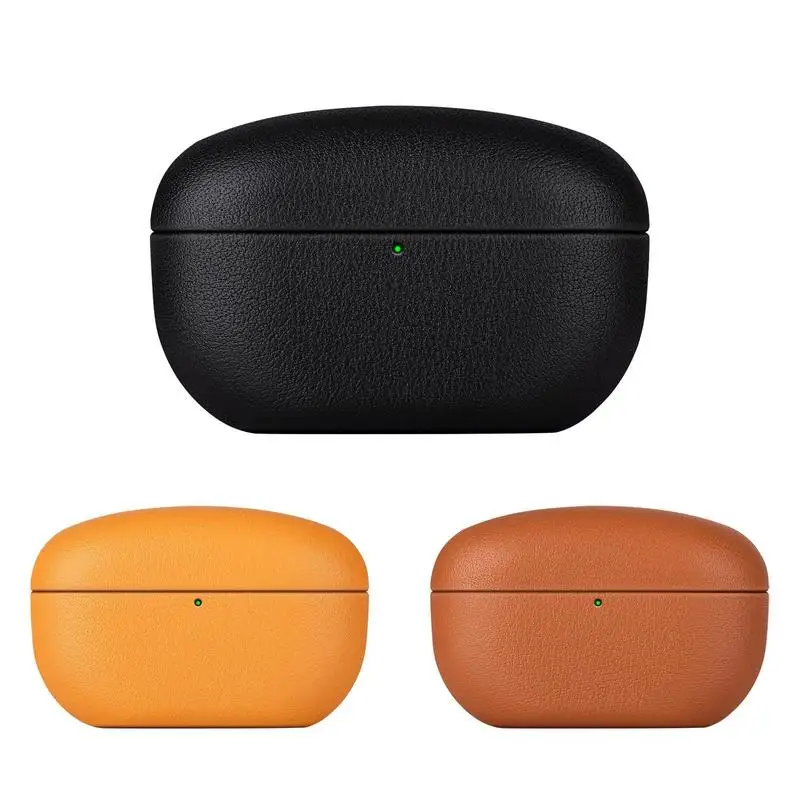

Leather Earphone Case Waterproof Earbuds Protective Leather Skin Sleeve Dustproof Headphone Protection Cover For Sony WF1000XM5