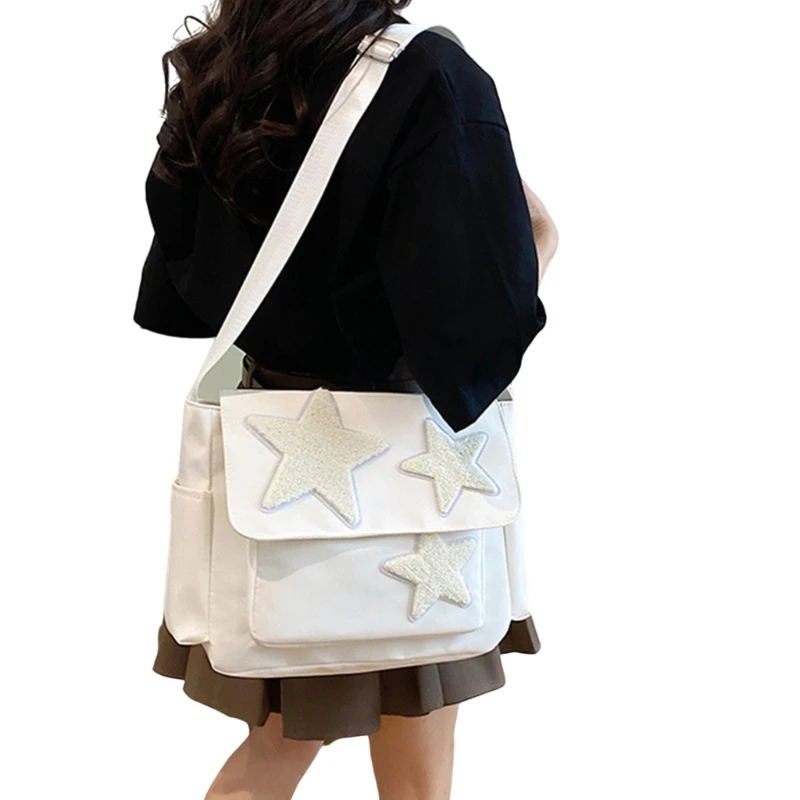 Eye Catching Womens Japanese Star Shoulder Bag Large Capacity Handbag Crossbody Purse Chest Bags