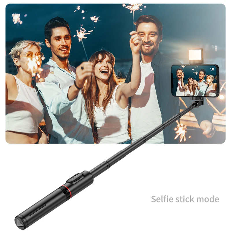 FANGTUOSI NEW Wireless Foldable Bluetooth Selfie Stick Monopod with Bluetooth Shutter Aluminum Alloy Tripod for iphone
