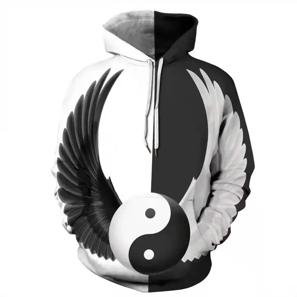 

Trendy 3D printing creative wave printing pattern sportswear women's casual fashion hoodie street art sportswear neutral jacket