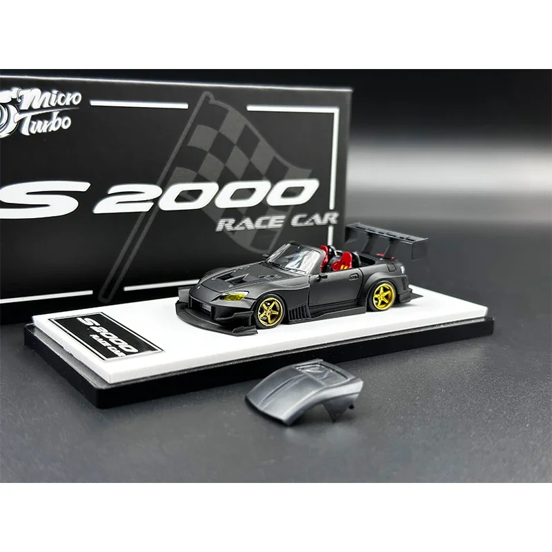 

In Stock MT 1:64 S2000 S2K Time Attack AP1 J's Racing Matt Black Alloy car model