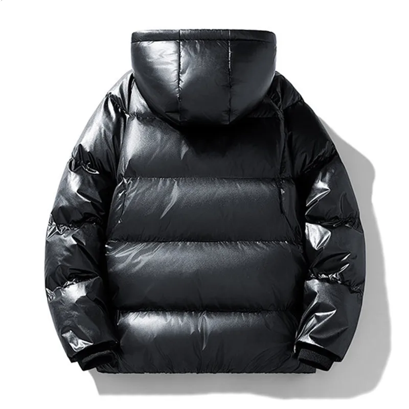 Autumn Winter Hooded Parkas Men Solid Warm Sports Waterproof Coat Male Fashion Casual Parka Outwear Couple Loose Hooded Jackets