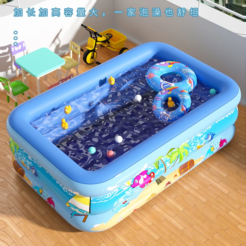 

Портативный складной открытый бассейн для детей и взрослых, большой надувной бассейн, домашние водные развлечения, C663