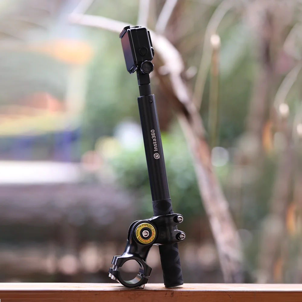 Suporte de Câmera Insta360 para Motocicleta e Bicicleta Suporte para Choques Monopé Selfie Invisível Gopro Max Hero 11 10 x3 x2 - Image 2