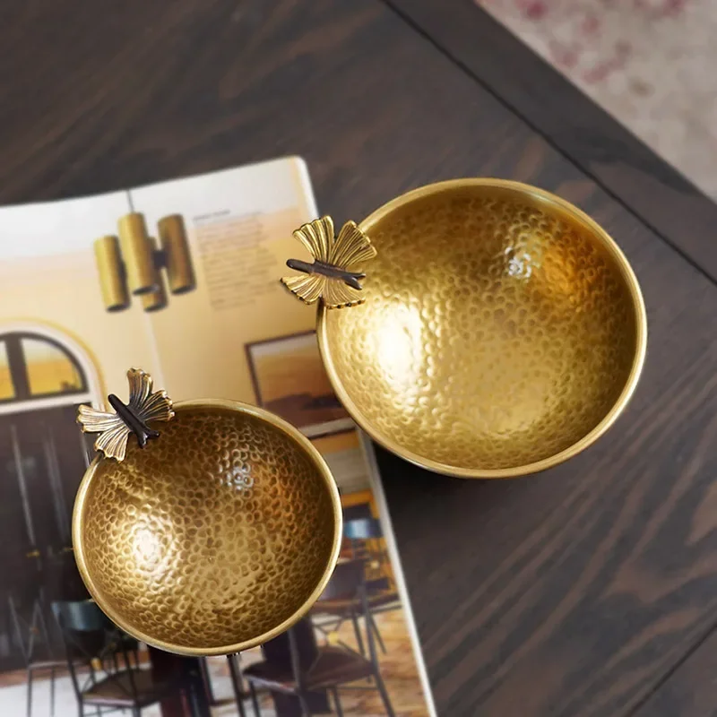 1pc Metal Butterfly Decorative Bowl Small Fruit Platter Key Storage Bowl Tea Table Foyer Decoration Kitchenware Jewelry Dish 3