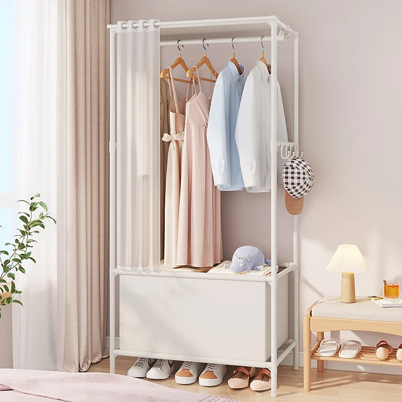Cloth Wardrobe DIY Assembly Hanging Clothes Racks Bedroom Storage