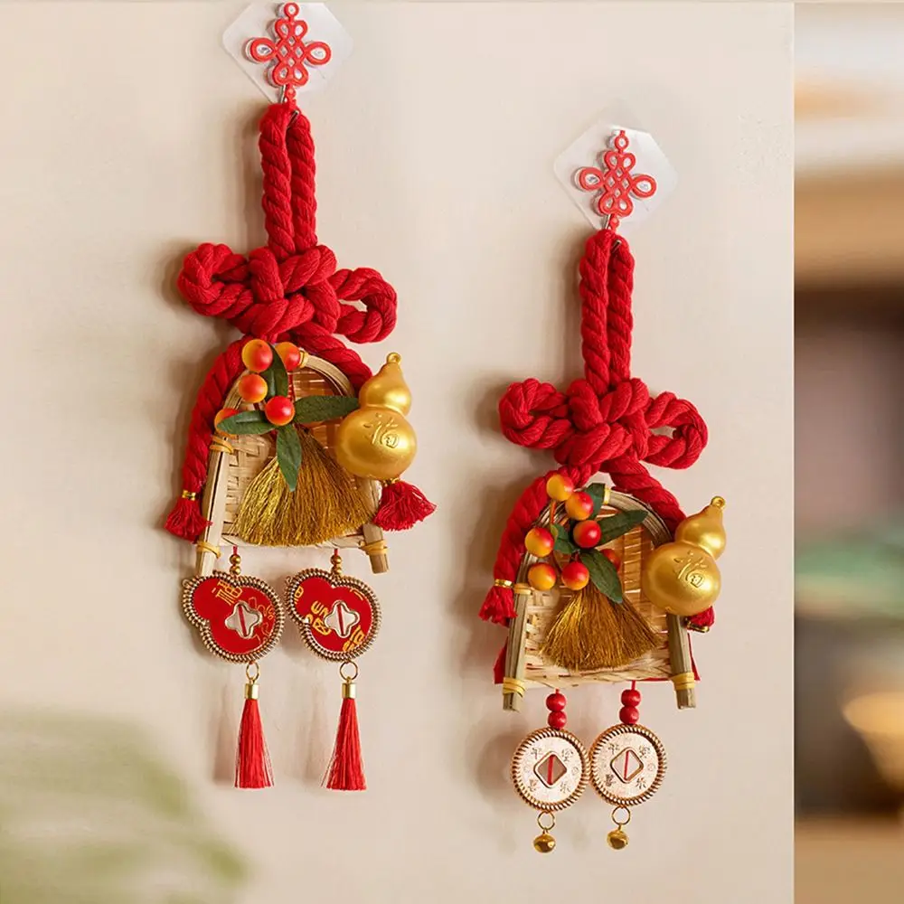 Traditional Design Chinese New Year Pendant Lucky Year of The Horse Chinese Knot Door Decoration Chinese Knot Family Reunion