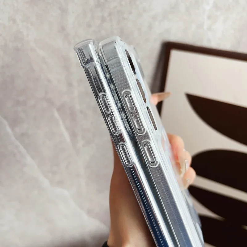 Luxury Soft Transparent Card Holder Phone Case - Shockproof Cover