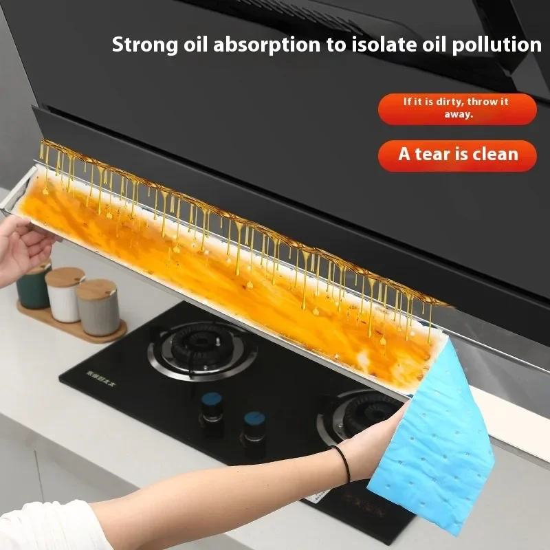 10-50PCS Kitchen Range Hood Absorbent Cotton Paper Disposable Grease Filter Oil-absorbing Paper Kitchen Ventilator Suction
