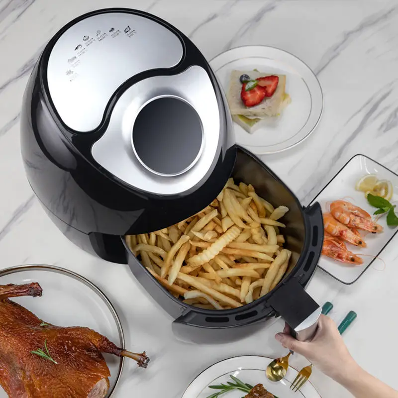 110V 220V 8L Electric Oil Free Deep Fryer Intelligent Touchscreen Multifunctional Home Cooking Tools Automatic Frying Machine