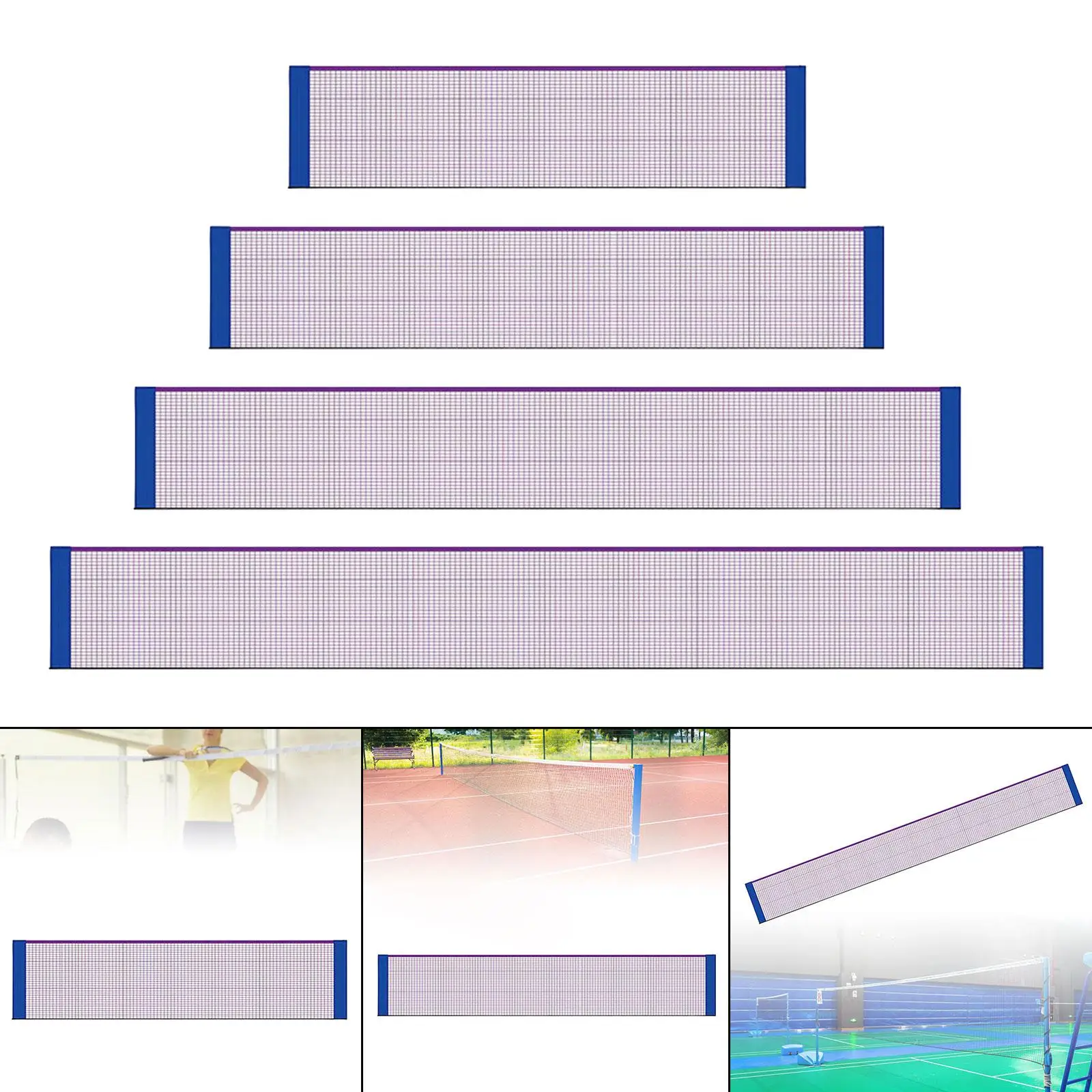 Badminton Net Badminton Pickleball Net Foldable Replacement Volleyball for Backyard Entertainment Garden Gym