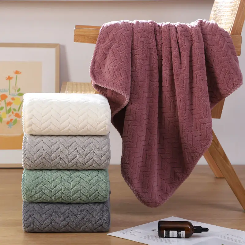 Thickened Bath Towel Ultra-fine Fiber Towel Soft and Highly Absorbent Women's and Men's Bath Beauty Salon Hair microfiber towel,bath towel,beauty salon towel
