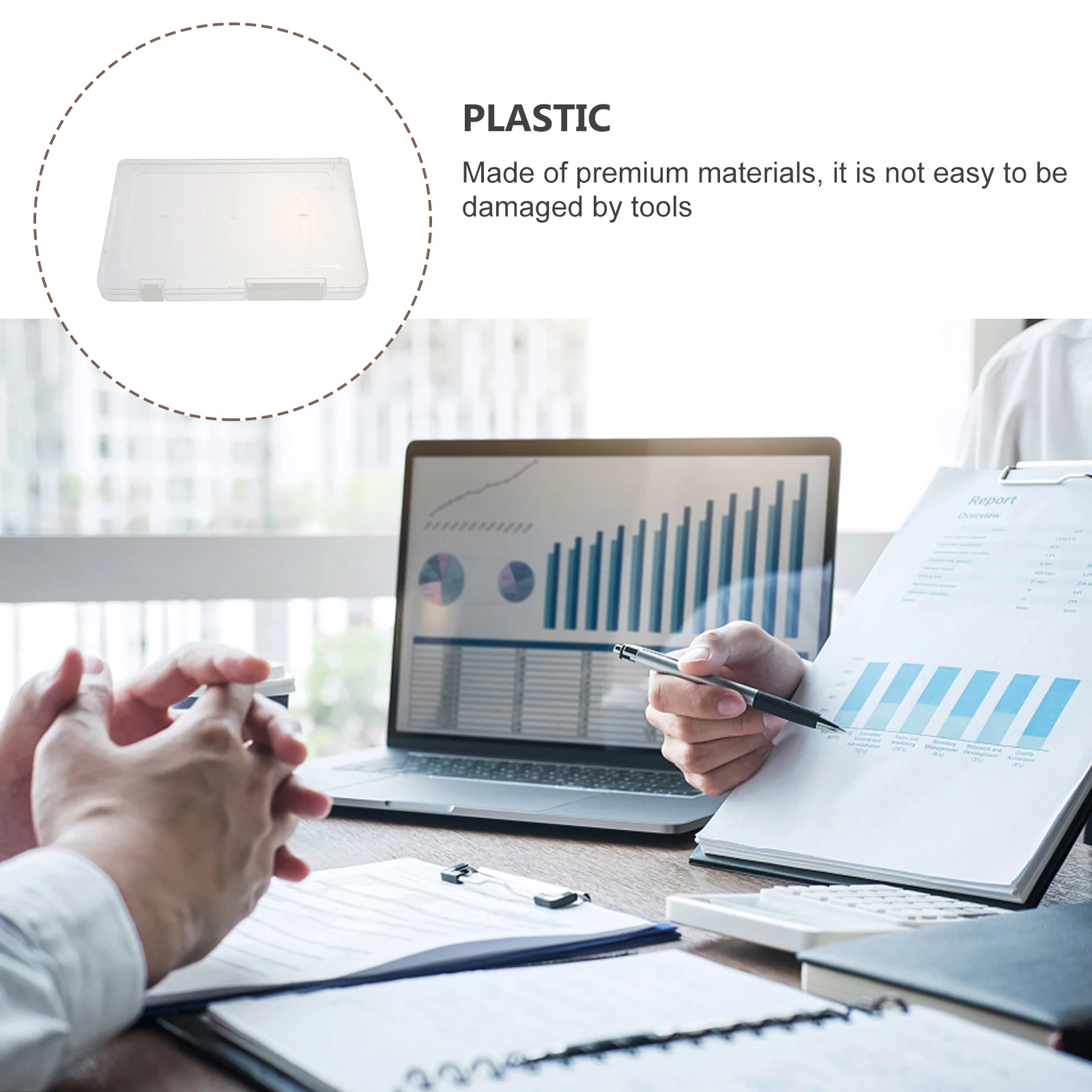 종이 파일 문서 보관함, 데스크탑 보관 거치대, 투명 컨테이너, 클립보드 파일 박스 케이스, 사무실 학교, A4, A5