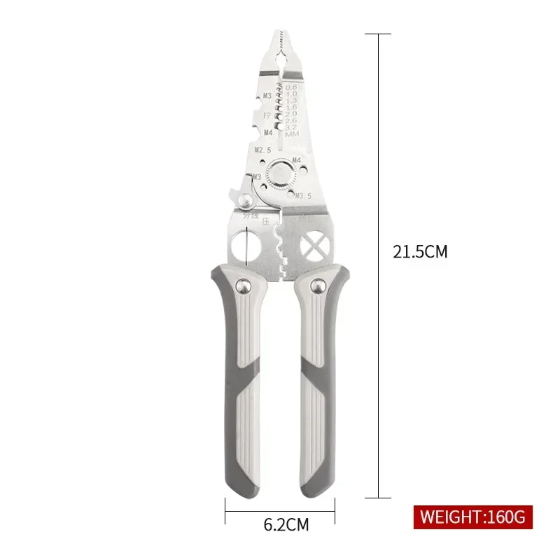 Electrician specific line winding pliers multifunctional wire stripping pliers wire stripper tools multi functional tools electrician tools