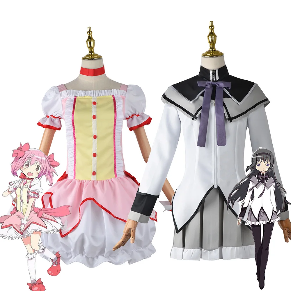 

Аниме Puella Magi Madoka Magica Косплей Kaname Madoka Akemi Homura костюмы платье форма волшебная девушка косплей костюм косплей костюмы